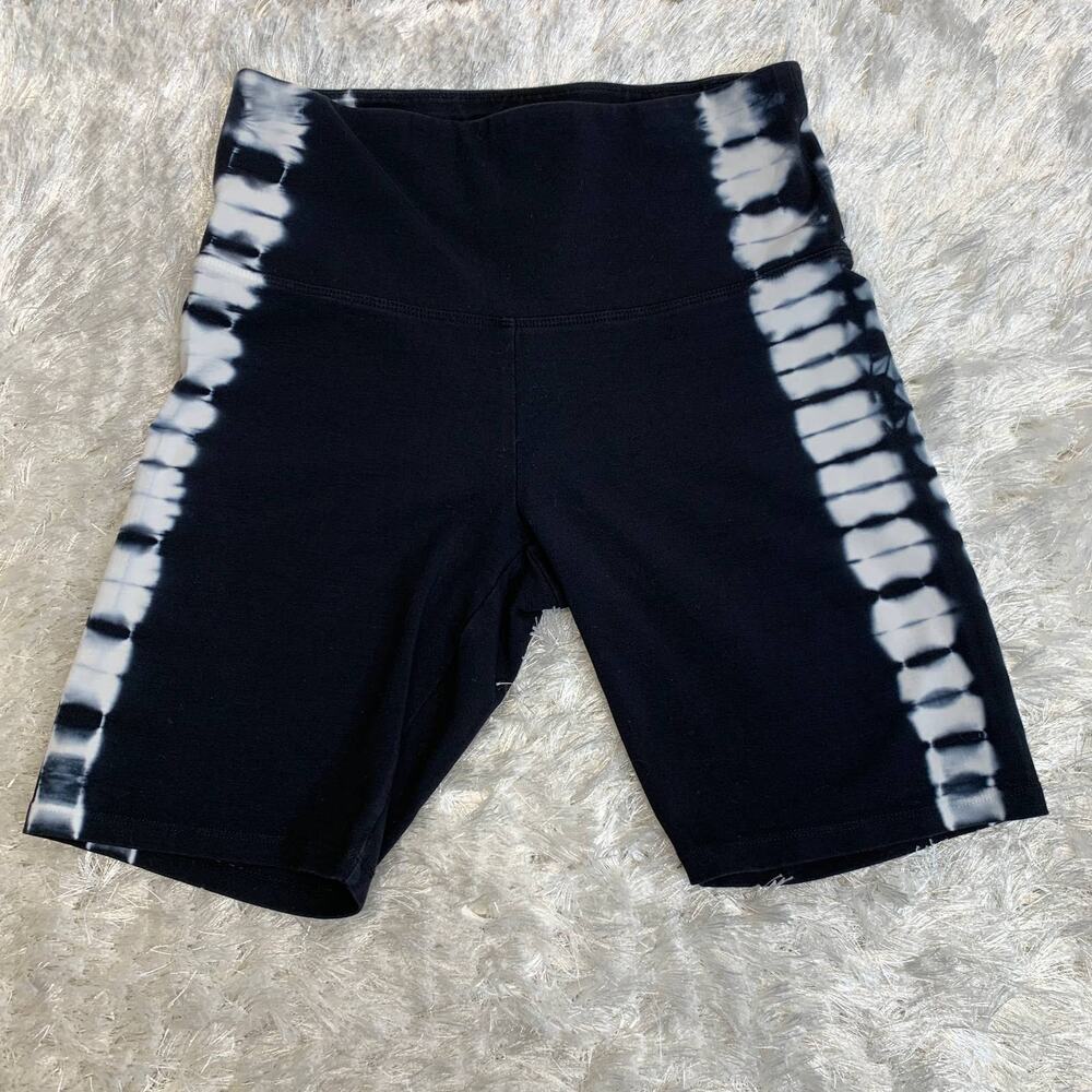Marc New York Black White Tie Dye Biker Shorts Sz Small